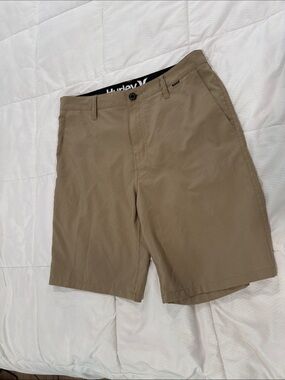 Hurley Men’s Khaki/Tan Flat Front Shorts